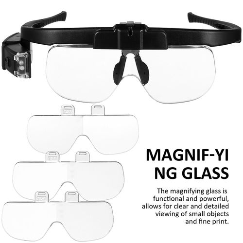450% Magnifier Glasses With Led Light Magnifying Glasses Loupes Reading Sewing — image 7