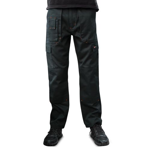 Mens Cargo Combat Work Trousers Size 32 to 44 Black Navy Trousers Knee Pads — image 5