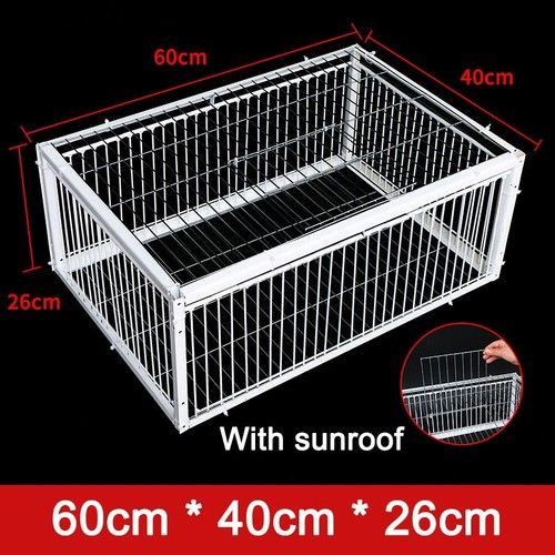 Pigeon Trap Cage Single Way Entry Door Escaping Proof Portable Bird Cage 4 Door