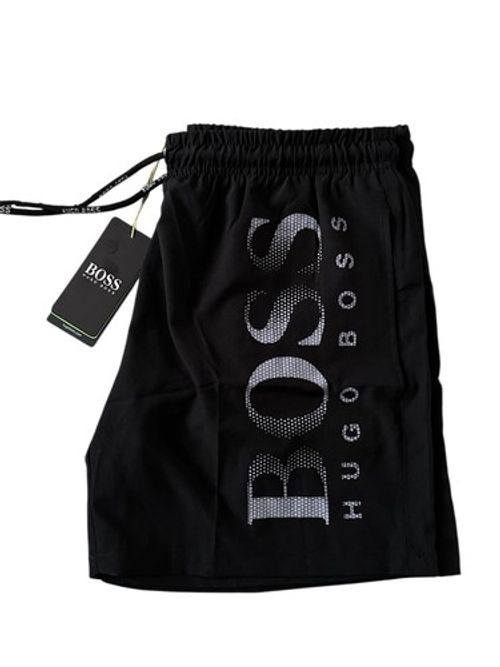 HUGO BOSS BRAND NEW INNER LINEN NET DOT LOGO SWIM SHORTS