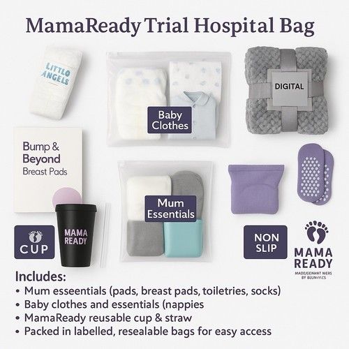 Pre-Packed Hospital Bag for Mum & Baby (25% OFF Launch Offer!)