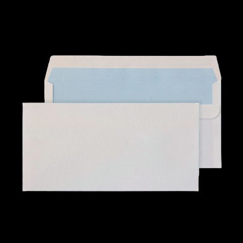Envelopes DL White PLAIN (No Window) Self Seal  Postal Document Envelopes
