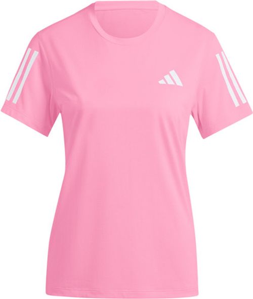 adidas RUN Event Womens Running Top Pink Short Sleeve Moisture Wicking T-Shirt