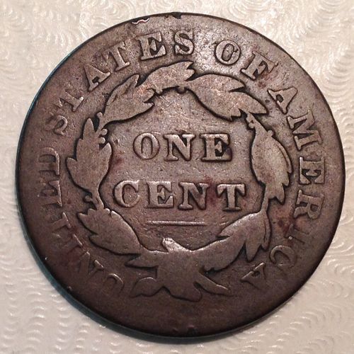 ~ 1829 US Coronet Head Large Cent - Scarce Medium Letters Variety — image 2
