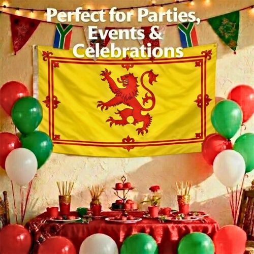 Large Scotland Rampant Lion Flag 5X3FT Football World Cup Scottish Fan Support — image 8