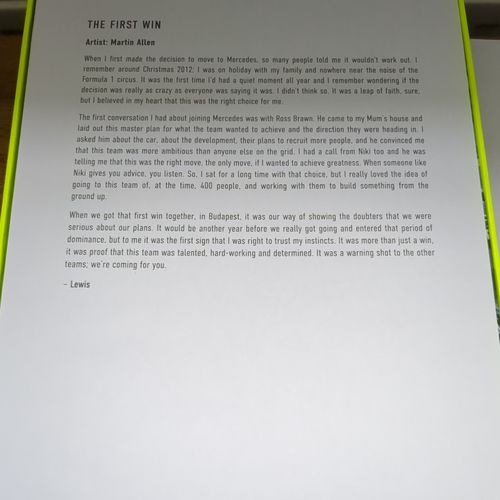 Lewis Hamilton Mercedes Boxed Print Set — image 5