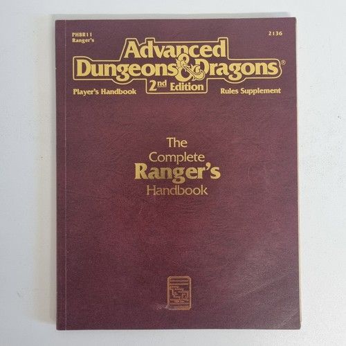 Advanced Dungeons & Dragons Complete Rangers Handbook - TSR 2136