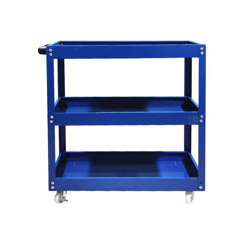 Durable Garage Tool Storage Heavy Duty Trolley Workshop 3 Tier Wheel Cart Shelf — image 4