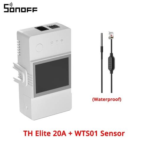 SONOFF TH Elite Smart WiFi Switch Monitor Temperature Sensor eWelink APP Control