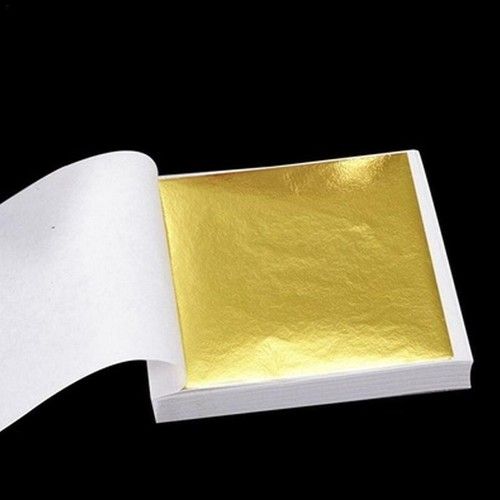 1-100 Sheets Gold Silver Copper Rose Leaf Art Crafts Scrapbooking Gilding Frame