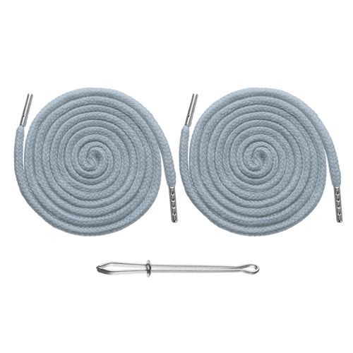 2pcs Drawstring Cords 51" Replacement Drawstring with Threader, Bright Gray — image 1