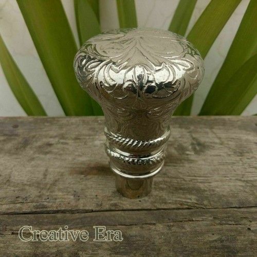 Vintage Antique Brass Head Handle only For Wooden Victorian Walking Cane Stick