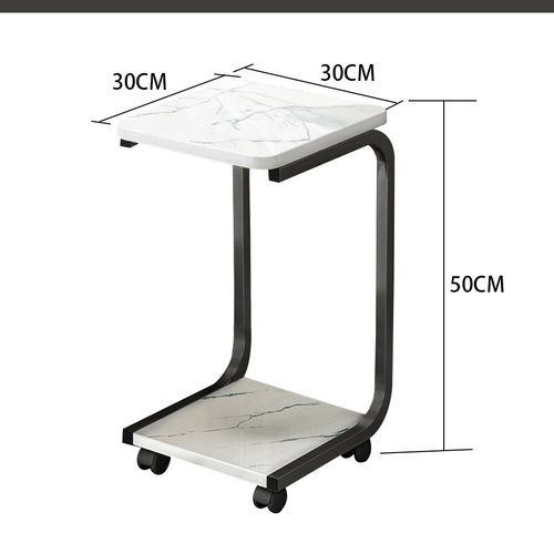 Small Side Table With Storage Bedside Nightstand Tea Sofa End Table W/ Wheels UK — image 1
