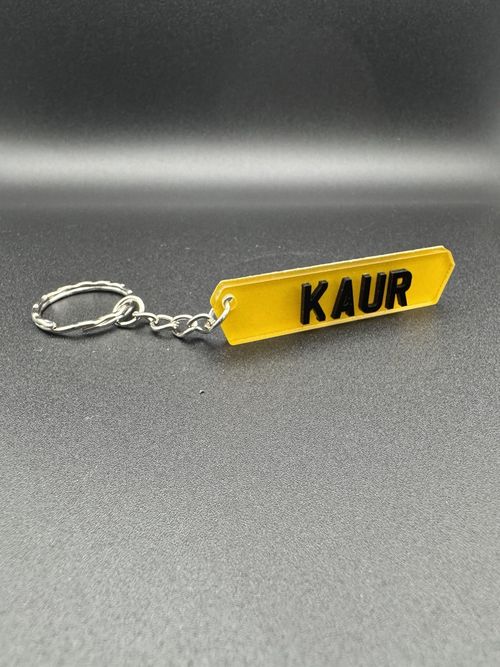 Personalised Gift Custom Name 4D Car Number Plate Keyring Custom Name Keychain — image 15