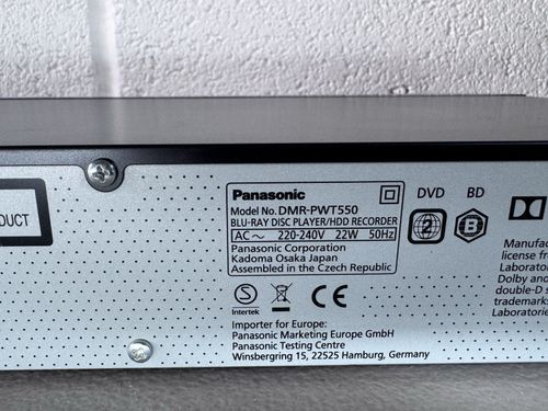 Panasonic DMR-PWT550EB Blu-ray Player 500GB HDD Recorder Freeview+HD Tested. — image 5
