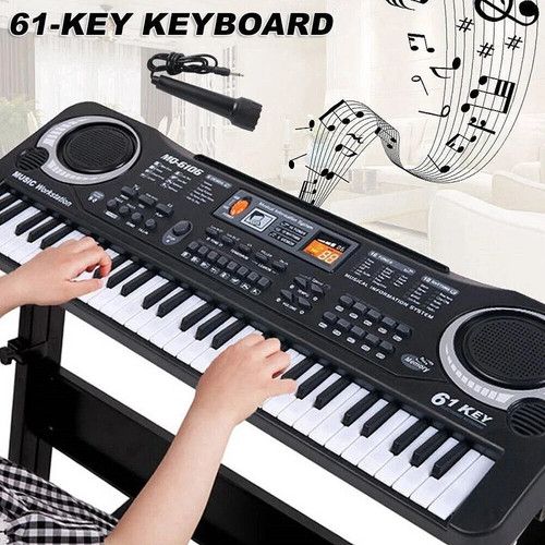 61 Keys Electronic Keyboard Digital Music Piano Instrument Beginner Organ Gift