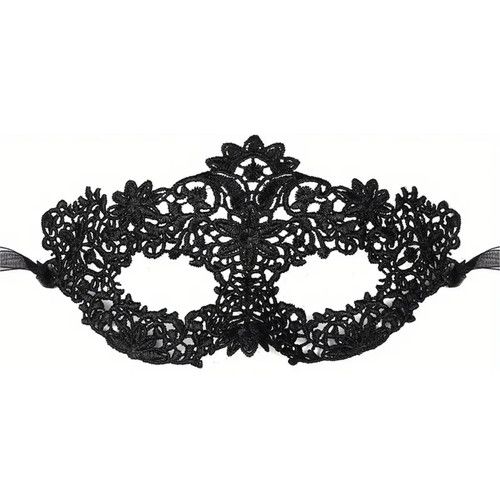 2PCS Black Lace Masquerade Masks Couples Fancy Dress Halloween Party