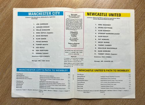 Man City 1975/76 Programmes x30 League Cup Winners Wembley Man Utd MCFC — image 2