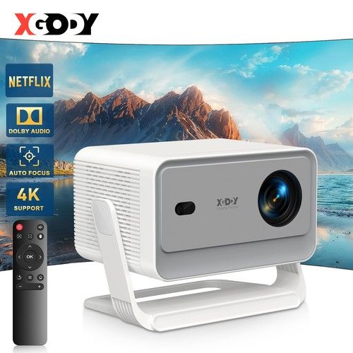 XGODY 4K 5G Display Projector Native 1080P WiFi Smart Home Theater Movie Cinema