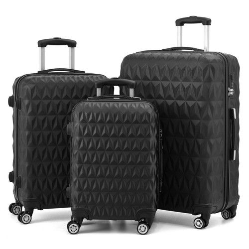 Hard shell Trolley Suitcase 4 Wheel Spinner Lightweight Luggage Travel Cabin Bag