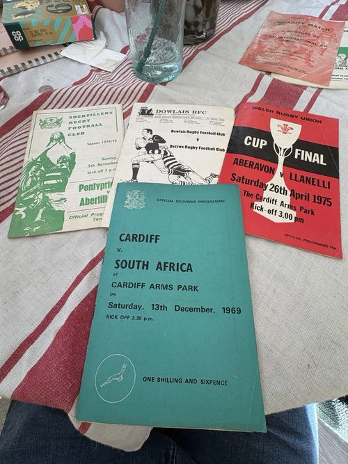 Cardiff RFC Rugby Programmes Job Lot International XV Carwyn James Representat — image 1