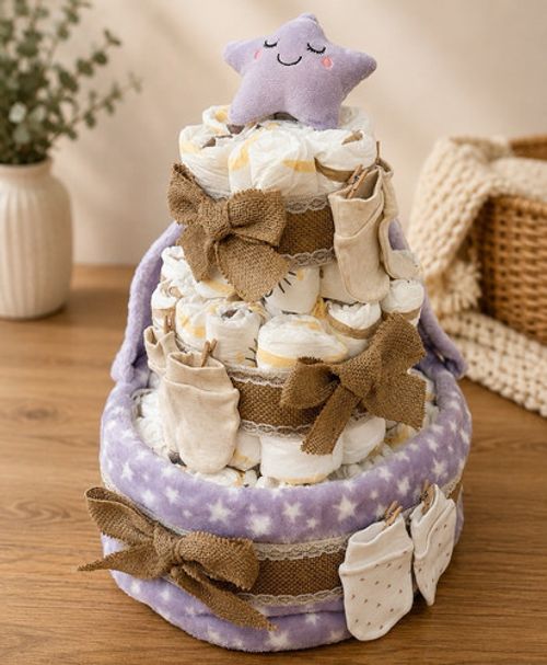 New Baby Boy Girl Baby Gift Nappy Cake Baby Shower Gift