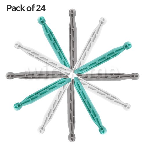 24 Strong Dolly Pegs Durable Plastic Laundry Washing Clothes Dryer Airer Line — image 1