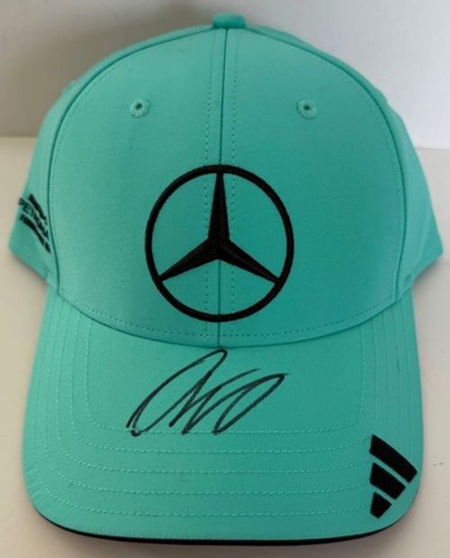 Andrea Kimi Antonelli Hand Signed Mercedes-AMG Cap F1 Autograph Photo Proof 2