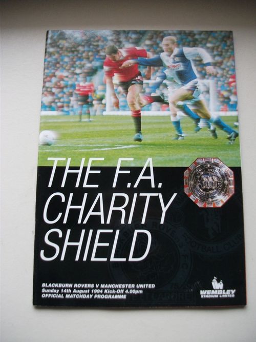 1994 FA Charity Shield  Blackburn Rovers v Manchester United Football  Programme — image 1