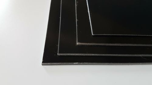 Polystyrene Plastic Sheet Solid Black 1 1.5 2 & 3mm thick Matt/Gloss Plasticard — image 6