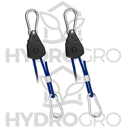 2 x Rope Ratchet Adjustable Light Hanger Tent Carbon Filter Hydroponic Grow 64kg
