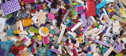 Genuine Lego Friends Girls Bundle 1kg-1000 Mixed Bricks Parts Pieces+2 Figures — image 14