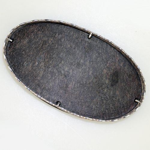 An unusual antique English sterling solid silver & Bakelite small Tray  C.1929 — image 4