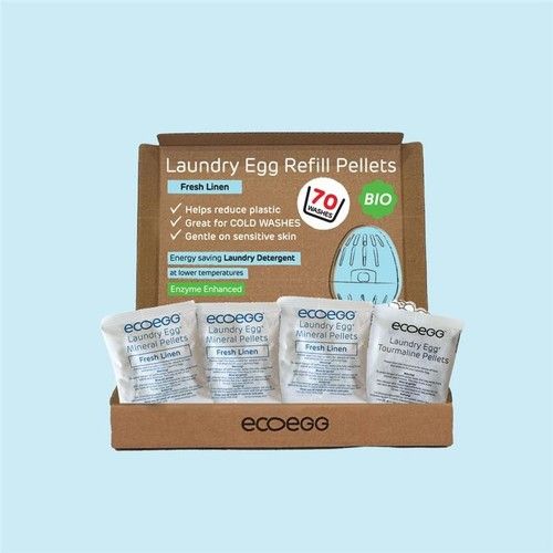 Ecoegg Fresh Linen Refill | 70 Washes | BIO | Hypoallergenic - FREE POSTAGE