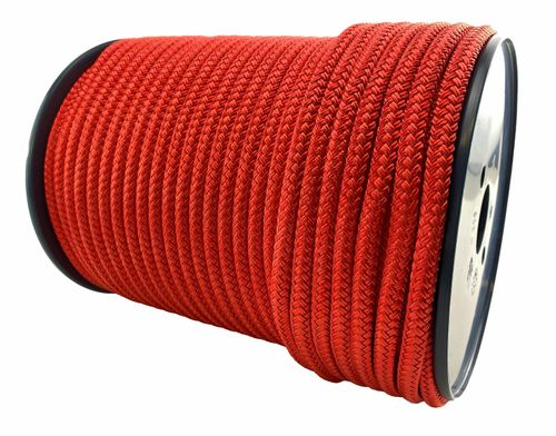 Red Quality Double Braid on Braid Polyester Mooring Yacht Marine Rope — image 4