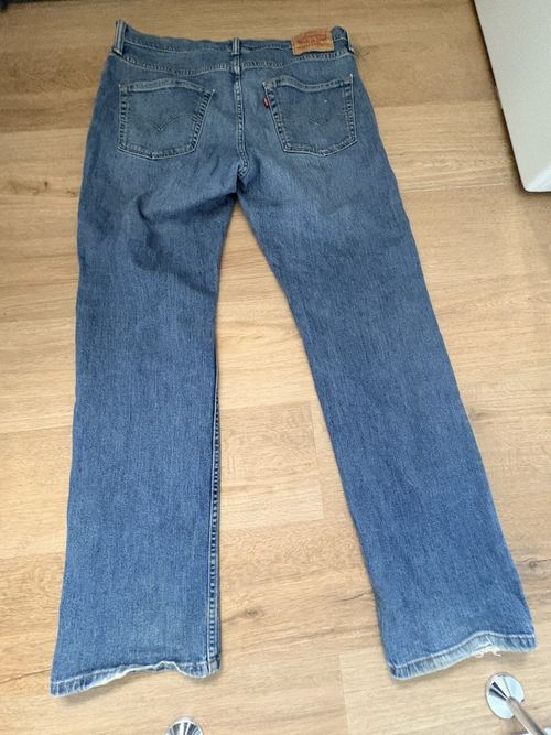 Levi's 559 Regular Fit Straight Blue Denim Jeans W34 L34 Medium Wash — image 5