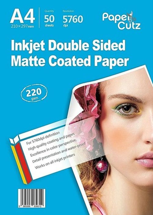 PAPERCUTZ A4 Inkjet Photo Paper Gloss Matte Silk Satin Self Adhesive Various GSM