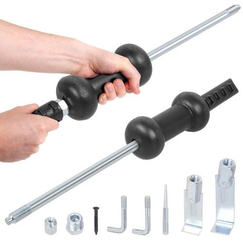 Slide Hammer Puller Set 5 Lb Malleable Steel Slide Hammer Auto Body Dent Repair