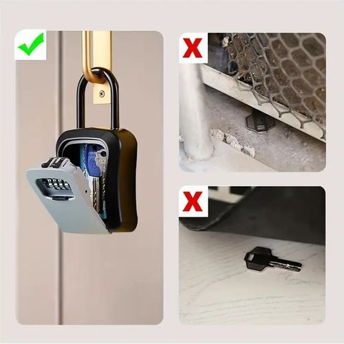 Key Safe Wall Mounted Waterproof Outdoor 4 digit Combination Key Box Lockbox GB — image 8