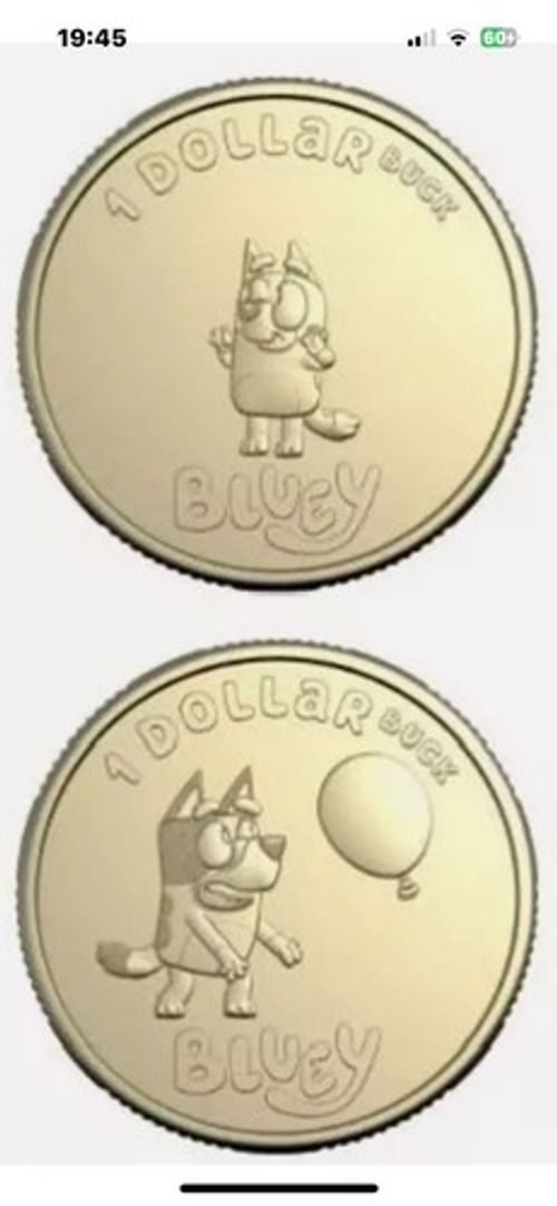 UK Seller In Hand Bluey & Bingo Dollar Bucks Coins Australia Mint