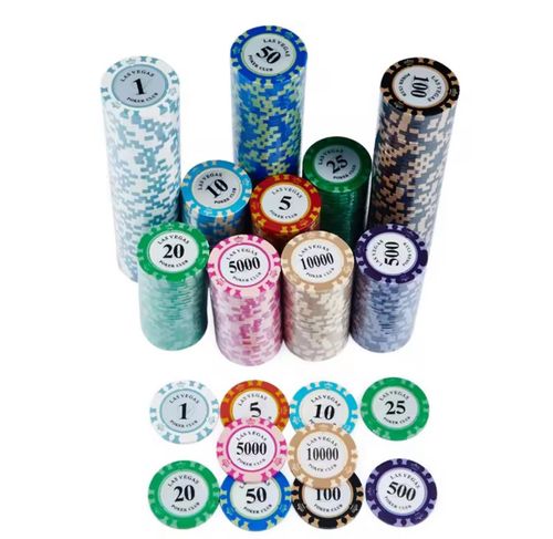 Poker Chip Set 500 Professional Casino Grade 14g Wheat Clay — image 6