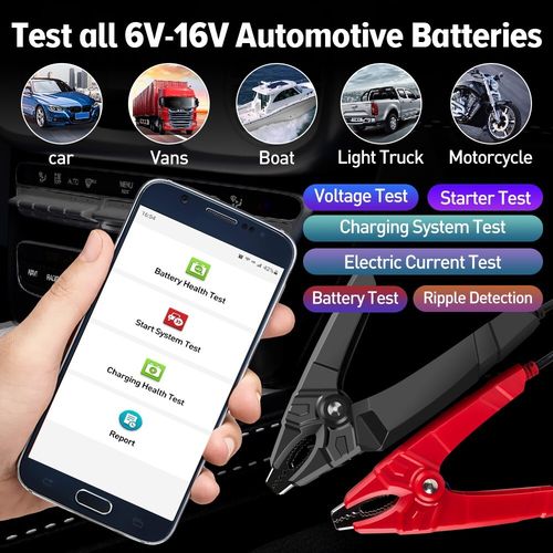 LAUNCH X431 BST360 Battery Test Clip Analyzer 12V Voltage Car Battery Tester  — image 3
