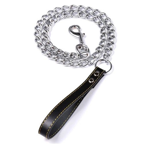 Heavy Duty Metal Chain Dog Lead With Handle Long Strong Control Leash 0.2*120cm
