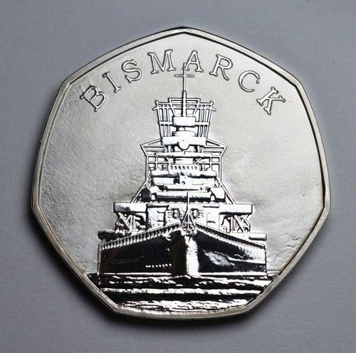  German Battleship BISMARCK Silver Commemorative. Pursuit & Sinking, WW2, Navy