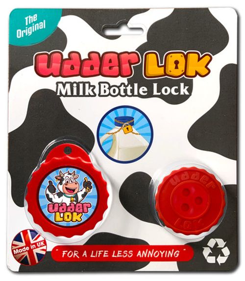 UdderLok-The Original Patented Milk Bottle Lock! Stop People Pinching Your Milk!