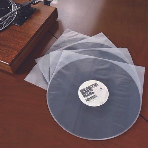 50x Anti Static 12'' LP LD Vinyl Record Covers Inner Sleeves Clear Cover Plastic