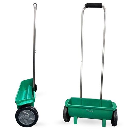 12L Garden Fertiliser Lawn Soil Seed Salt Grit Spreader Grass Feed Spreading DIY