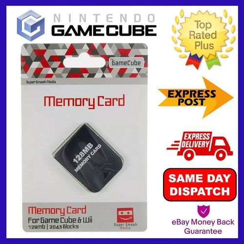 128MB MEMORY CARD FOR NINTENDO GAMECUBE & WII 2043 BLOCKS - NEW 