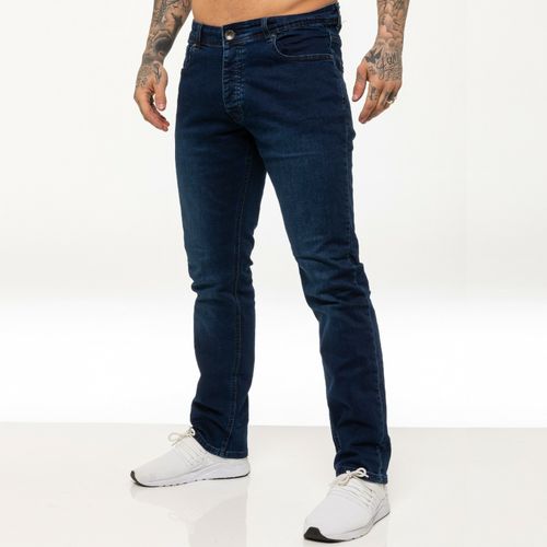 Enzo Mens Jeans Straight Leg Stretch Denim Regular Fit Trousers Pants All Sizes — image 1