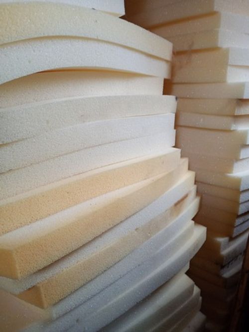 Foam Sheet Pad 35mm Thick, 525mm 485mm Pale Yellow Seat Foam Upholstery Soft NEW